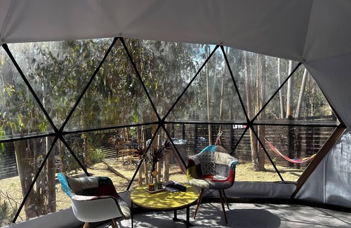 Tunquen House | DOMO Boutique with tinaja in the Tunquen Forest