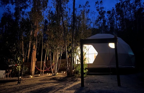 Tunquen House | DOMO Boutique with tinaja in the Tunquen Forest