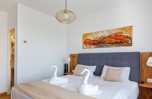Morbisch am See Cottage | Doppelzimmer mit Balkon Seeseite - Pension Laubenhof