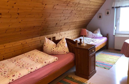 Kloster Apartment | Double room 1 with two single beds - Präkel vacation room