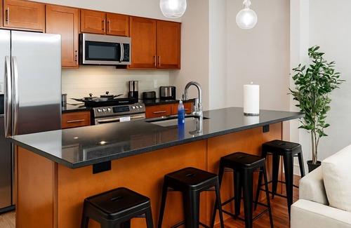 Downtown Cleveland Apartment | Downtown Sq: Stadium, Casino, Rock Hall, Clinic