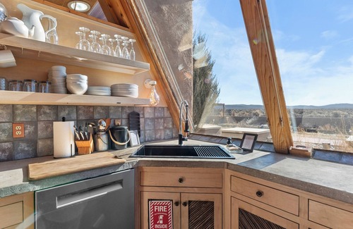 Taos House | Earthship Sanctuary and Spa with Panoramic Mesa Views