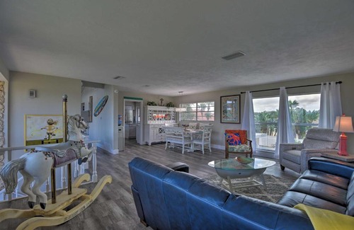 Royal Dunes North House | Eclectic Escape with Pool Walk to Ormond Beach