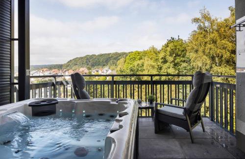 Altenbeken Apartment | Egge Resort 7e mit Whirpool u Sauna
