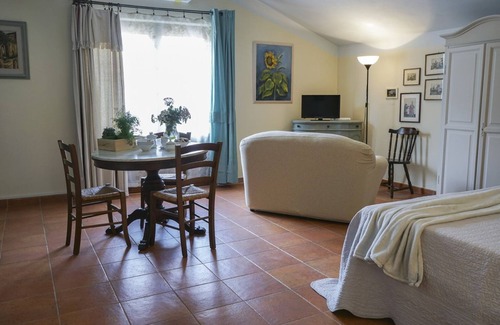 Fornaci Apartment | Elegant apartment with pool view near the Spa