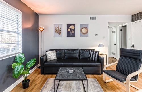 Medical District Apartment | Elegant King Suite Downtown with Free Parking