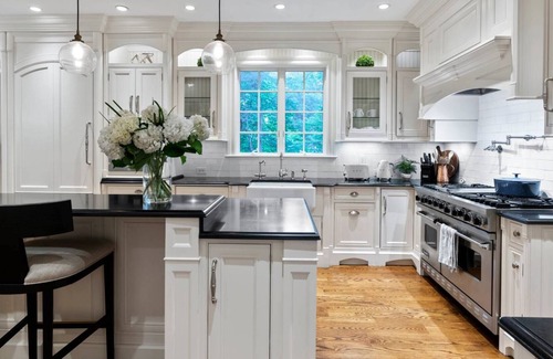 Wilton House | Elegant, spacious escape nestled in the trees with home theater, huge gym