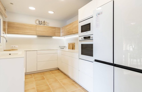 Urbanizacion S'Estanyol Villa | EMBAT - Seafront house with garden, pool and bbq.