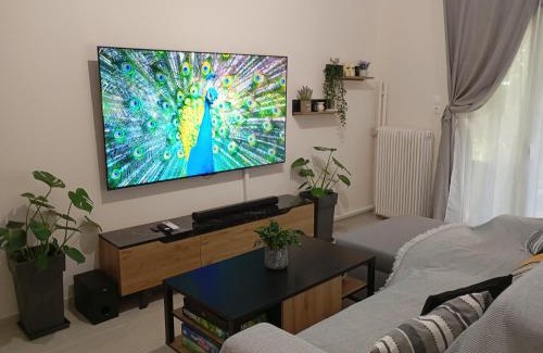 Irakleio Apartment | Ηome & Garden with parking close to Olympic Stadium
