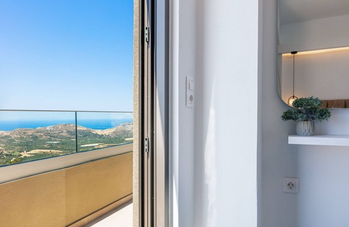 Agios Vasileios Villa | Epsilon Villa, Private Heated Swimming Pool Garden, Panoramic Sunset