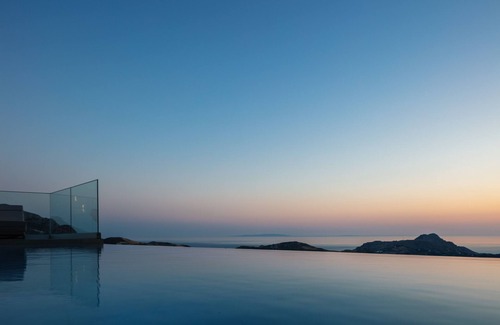 Agios Vasileios Villa | Epsilon Villa, Private Heated Swimming Pool Garden, Panoramic Sunset