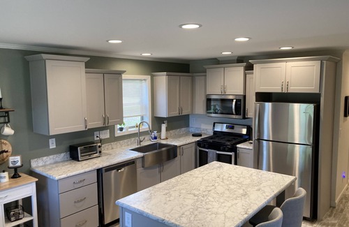 Gladstone House | Escanaba River Escape-The Birch Tree Home Modern 3BR Riverfront Retreat