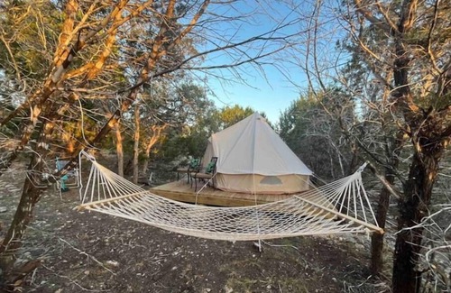 Boerne RV Rental | Escape The City in Your Private TX Hill Country Glamping Tent under the Stars