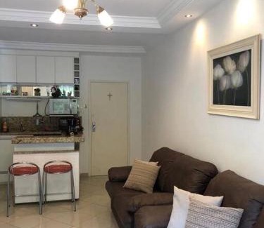 Aguas de Lindoia Apartment | Espaçoso Flat com Varanda no Cavalinho Branco