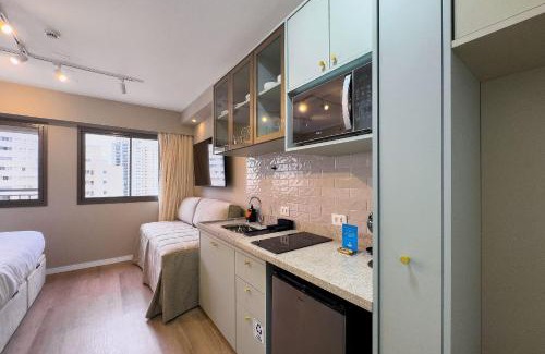 Santo Amaro Apartment | Estúdios novos perto do consulado dos Estados Unidos e autódromo de Interlagos