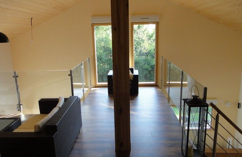Langatte House | Exclusive feel-good house with fireplace, sauna, large terrace near the swimming lake
