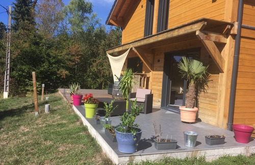 Langatte House | Exclusive feel-good house with fireplace, sauna, large terrace near the swimming lake