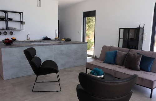 Evgiros House | Exclusive villa with pool, built in 2021, stunning sea view, Ionian island of Le