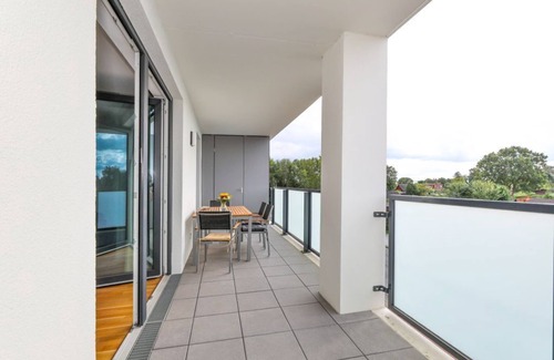 Innenhafen Apartment | Exklusive 2-zimmer-fewo am Südstrand mit Meerblick und Blick zum Banter See