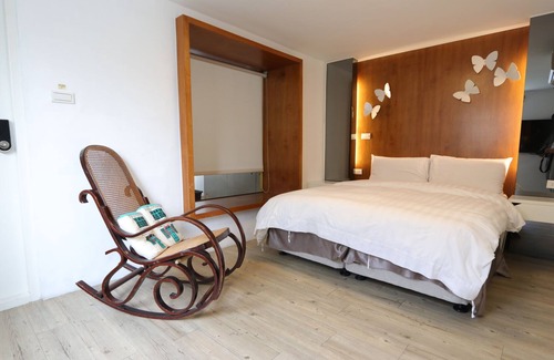 West Central District House | F302 Double room in Tainan Shengnong Old Street, Xinyi Street