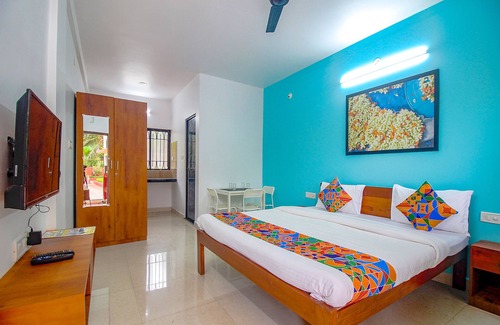 Nagoa Hotel | FabEscape SK Studios With Pool & GYM, Arpora