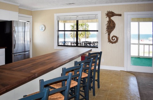 Tybee Island Villa | Fabulous ocean front panoramic view screened porch WIFI pet friendly, grilling
