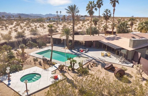 Twentynine Palms House | Fall Availability! Unique Ranch Near Joshua Tree National Park with Private Pool!