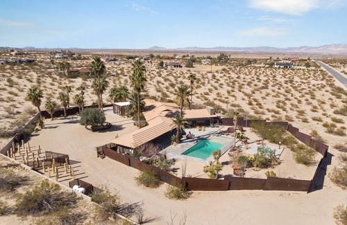 Twentynine Palms House | Fall Availability! Unique Ranch Near Joshua Tree National Park with Private Pool!