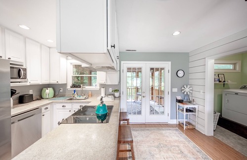 Allen House | Fall is the BEST time for relaxing by the fire pit! Off season rates in effect!