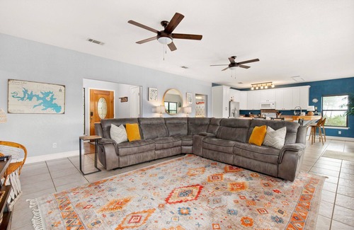 Canyon Lake House | Family home w/lake access, heated stock tank pool, kayaks, kid + dog-friendly