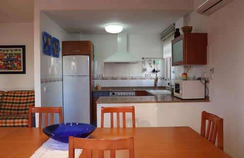 Calafell Apartment | Fantastic low corner with pool, WIFI and A/C