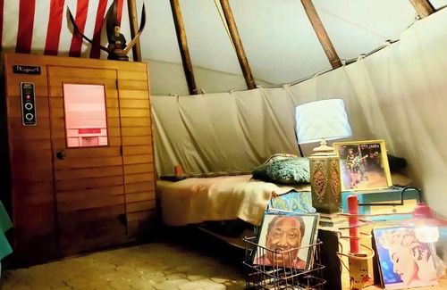Denton Other | Farm tipi with Sauna and secret solar garden