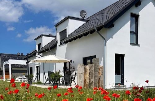 Krummin Apartment | Ferienhäuser Ankerplatz 1 und 2 Usedom mit Sauna, Kamin und Garten