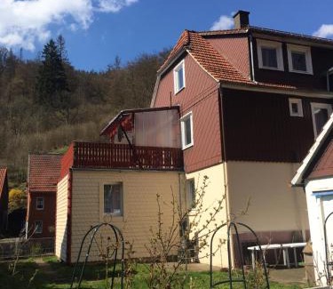 Walkenried House | Ferienhaus am Fluss mit traumhafter Dachterrasse ,Garten und Grill