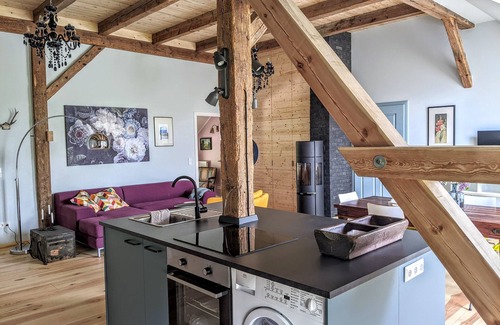 Gollmitz Apartment | Ferienloft Himmelblau mit Garten - Idyllische Lage