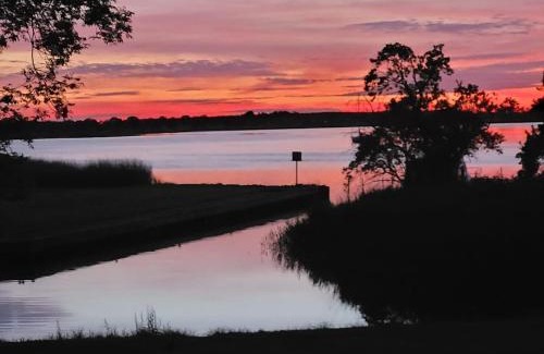 Mellenthin Apartment | Ferienwohnung Abendstimmung mit Terrasse