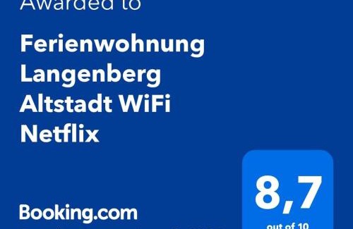 Langenberg Apartment | Ferienwohnung Langenberg Altstadt WiFi Netflix