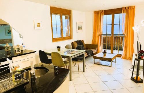 Aeschi bei Spiez Apartment | Ferienwohnung Pfrundmatte mit Panoramablick