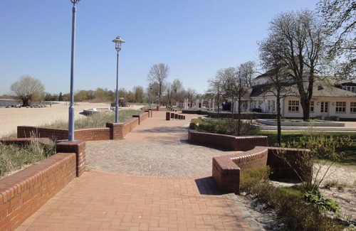 Ueckermuende Apartment | FEWO für 2 Pers. "Hafenblick 2" Ueckermünde, Stettiner Haff, Ostsee, direkt Yachthafen