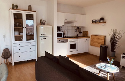 Lalendorf Apartment | FeWo "Idyll am See" - in the nature park Mecklenburgische Schweiz, directly at the lake.