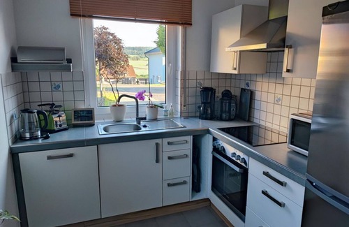 Neuhutten Apartment | FeWo "Wildkatze" - apartment/apartment, shower, toilet, 1 bedroom