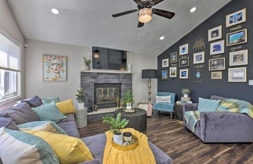 Tobyhanna House | Fire Pit and Furnished Deck Serene Tobyhanna Escape