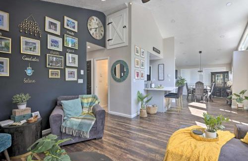 Tobyhanna House | Fire Pit and Furnished Deck Serene Tobyhanna Escape