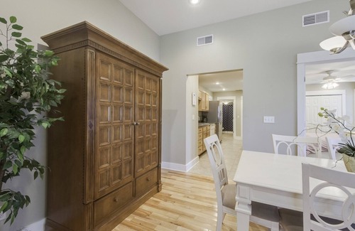 South Haven Condo | Fire Pit Table, 2 Blocks to Kids Corner Park & South Beach Blue Stairs