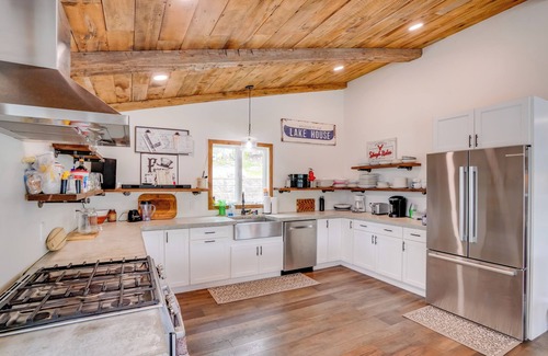 Averill Park House | Fire Pit + Views: Crooked Lake Group Getaway!