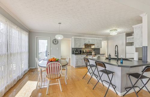 Dacula House | Fire Pit & Wooded Views: Family Home in Dacula!