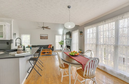 Dacula House | Fire Pit & Wooded Views: Family Home in Dacula!