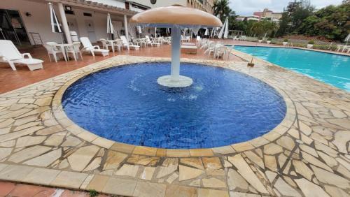 Aguas de Lindoia Apartment | Flat 206 Hotel Cavalinho Branco (3 piscinas, elevador, sauna)