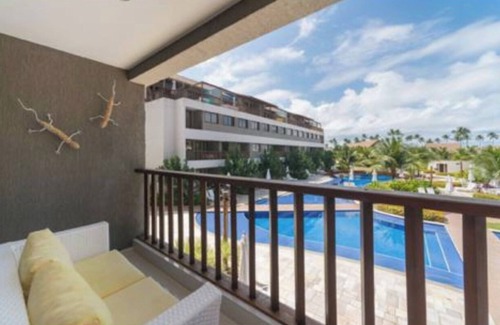 Ipojuca Apartment | Flat Condomínio de Luxo Beira mar de Muro Alto, Vista Para Piscina