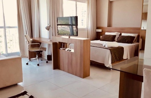 Jacarepagua Apartment | Flat TOP e PERFEITO inteiro na Barra da Tijuca com cozinha, lavanderia, GARAGEM e wi fi